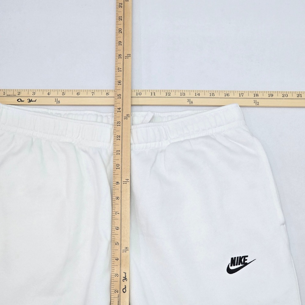 Nike Sportswear Club Fleece Joggers Mens 2XL White BV2671-100 Sweatpants - Picture 8 of 12